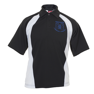 Westgate Primary Polo Black/White